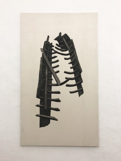 Ark | aquatint on canvas | 200x1200cm